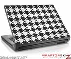 Small Laptop Skin Houndstooth Dark Gray