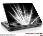 Small Laptop Skin Lightning White