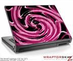 Small Laptop Skin Alecias Swirl 02 Hot Pink