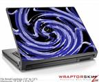 Small Laptop Skin Alecias Swirl 02 Blue