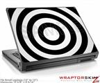 Small Laptop Skin Bullseye Black and White