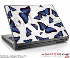 Small Laptop Skin Butterflies Blue