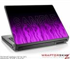 Small Laptop Skin Fire Purple