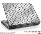 Small Laptop Skin Diamond Plate Metal