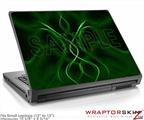 Small Laptop Skin Abstract 01 Green