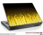 Small Laptop Skin Fire Yellow