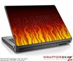 Small Laptop Skin Fire on Black