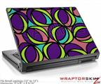 Small Laptop Skin Crazy Dots 01