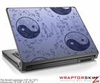 Small Laptop Skin Feminine Yin Yang Blue