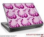 Small Laptop Skin Petals Pink