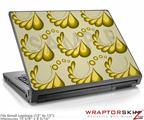 Small Laptop Skin Petals Yellow