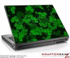 Small Laptop Skin St Patricks Clover Confetti