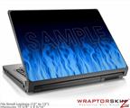 Small Laptop Skin Fire Blue