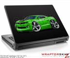 Small Laptop Skin 2010 Camaro RS Green