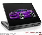 Small Laptop Skin 2010 Camaro RS Purple