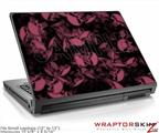 Small Laptop Skin Skulls Confetti Pink