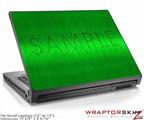 Small Laptop Skin Simulated Brushed Metal Green
