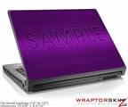 Small Laptop Skin Simulated Brushed Metal Purple