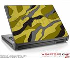 Small Laptop Skin Camouflage Yellow