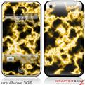 iPhone 3GS Decal Style Skin - Electrify Yellow