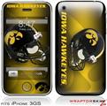 iPhone 3GS Decal Style Skin - Iowa Hawkeyes Helmet