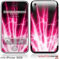 iPhone 3GS Decal Style Skin - Lightning Pink