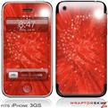 iPhone 3GS Decal Style Skin - Stardust Red