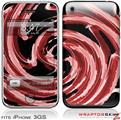 iPhone 3GS Decal Style Skin - Alecias Swirl 02 Red