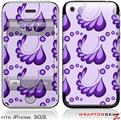 iPhone 3GS Decal Style Skin - Petals Purple