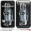 iPhone 3GS Decal Style Skin - 2010 Camaro RS Silver