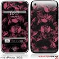 iPhone 3GS Decal Style Skin - Skulls Confetti Pink