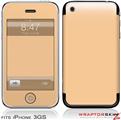 iPhone 3GS Decal Style Skin - Solids Collection Peach