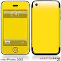 iPhone 3GS Decal Style Skin - Solids Collection Yellow
