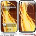 iPhone 3GS Decal Style Skin - Mystic Vortex Yellow