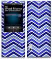 iPod Nano 5G Skin Zig Zag Blues