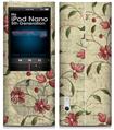 iPod Nano 5G Skin Flowers and Berries Red