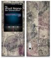 iPod Nano 5G Skin Pastel Abstract Gray and Purple