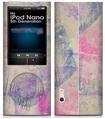 iPod Nano 5G Skin Pastel Abstract Pink and Blue