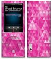 iPod Nano 5G Skin Triangle Mosaic Fuchsia