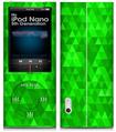 iPod Nano 5G Skin Triangle Mosaic Green