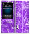 iPod Nano 5G Skin Triangle Mosaic Purple
