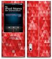iPod Nano 5G Skin Triangle Mosaic Red