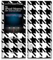 iPod Nano 5G Skin Houndstooth Black and White