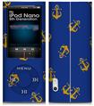iPod Nano 5G Skin Anchors Away Blue