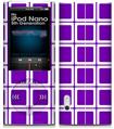 iPod Nano 5G Skin Squared Purple