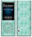 iPod Nano 5G Skin Wavey Seafoam Green