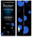 iPod Nano 5G Skin Lots of Dots Blue on Black