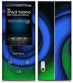 iPod Nano 5G Skin Alecias Swirl 01 Blue