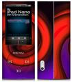 iPod Nano 5G Skin Alecias Swirl 01 Red