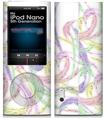 iPod Nano 5G Skin Neon Swoosh on White